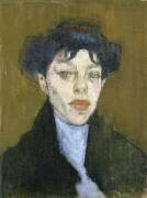 Femme avec un foulard bleu (Amedeo Modigliani) - Muzeo.com