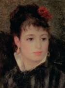 Femme avec une rose dans les cheveux (Auguste Renoir) - Muzeo.com