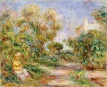 Femme dans un paysage (Auguste Renoir) - Muzeo.com