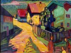 Femme dans une rue de Murnau (Wassily Kandinsky) - Muzeo.com