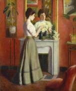 Femme devant un miroir (Federico Zandomeneghi) - Muzeo.com