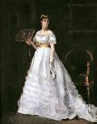 Femme en blanc (Alfred Stevens) - Muzeo.com