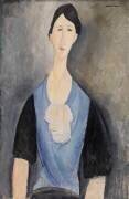 Femme en bleu (Amedeo Modigliani) - Muzeo.com