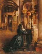 Femme en prière à Saint-Marc de Venise (Jean-Louis-Ernest Meissonier) - Muzeo.com