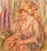 Femme en robe de mousseline (Auguste Renoir) - Muzeo.com