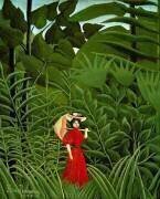 Femme en Rouge dans la Forêt (Henri Rousseau) - Muzeo.com