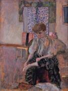 Femme enfilant ses bas (Pierre Bonnard) - Muzeo.com
