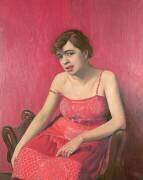 Femme roumaine dans une robe rouge (Félix Vallotton) - Muzeo.com