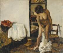 Femme se déshabillant (Pierre Bonnard) - Muzeo.com