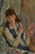Femme se fardant (Luc-Albert Moreau) - Muzeo.com