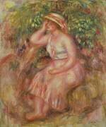 Femme se reposant près d'un arbre (Auguste Renoir) - Muzeo.com