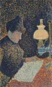 Femme sous la lampe (Paul Signac) - Muzeo.com