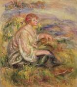Femme sur une colline (Auguste Renoir) - Muzeo.com