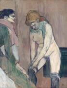 Femme tirant son bas ou Femme de maison (Henri de Toulouse-Lautrec) - Muzeo.com