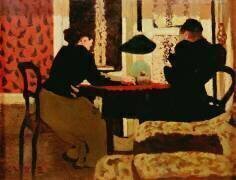 Femmes à la lampe (Edouard Vuillard) - Muzeo.com