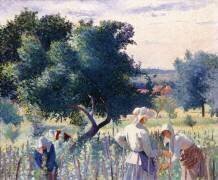 Femmes liant les vignes (Henri-Edmond Cross) - Muzeo.com