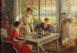 Femmes prenant du thé (Albert Lynch) - Muzeo.com
