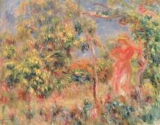 Figure dans un jardin (Auguste Renoir) - Muzeo.com