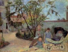 Figures dans un jardin (Paul Gauguin) - Muzeo.com