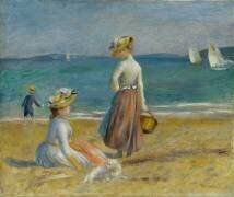 Figures sur la plage (Auguste Renoir) - Muzeo.com