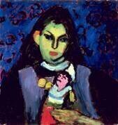Fille avec poupée (Alexej von Jawlensky) - Muzeo.com