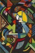 Fille dans un fauteuil (Henry Lyman Säyen) - Muzeo.com