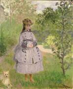 Fille dans un jardin (Claude Monet) - Muzeo.com