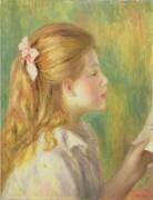 Fille de profil en train de lire (Auguste Renoir) - Muzeo.com