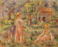 Filles dans un jardin (Auguste Renoir) - Muzeo.com