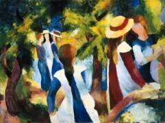 Filles sous les arbres (August Macke) - Muzeo.com