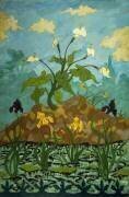 Fleurs de Lys, Iris Jaunes et Violettes (Paul-Elie Ranson) - Muzeo.com