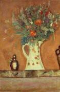 Fleurs sur une cheminée (Pierre Bonnard) - Muzeo.com