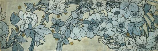 Fragment de frise décorant le Pavillon de la Bosnie -Herzégovine à l'Exposition Universelle de 1900 à Paris (Alfons Mucha) - Muzeo.com