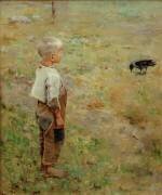 Garçon et corbeau (Akseli Gallen-Kallela) - Muzeo.com