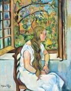 Germaine Utter à sa fenêtre (Suzanne Valadon) - Muzeo.com
