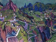 Grand paysage du Tessin (Albert Müller) - Muzeo.com