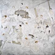 Grande composition, panneau droit dit 'Composition au chien', 1928 (Tsuguharu Foujita) - Muzeo.com