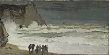Grosse mer à Etretat (Claude Monet) - Muzeo.com