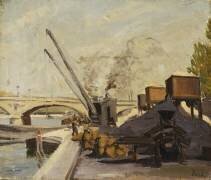 Grues sur la Seine (Maximilien Luce) - Muzeo.com