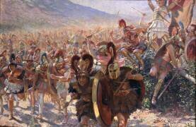Guerriers antiques (Georges Antoine Rochegrosse) - Muzeo.com