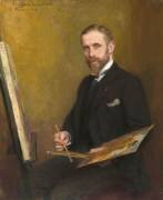 Guillaume Dubufe (1853-1909) à son chevalet (Emile Friant) - Muzeo.com