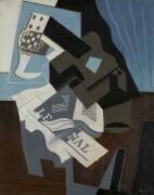 Guitare, livre et journal (Juan Gris) - Muzeo.com