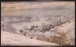 Herblay sous la neige (Albert Lebourg) - Muzeo.com