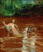 Hippopotames dans la Tana (Akseli Gallen-Kallela) - Muzeo.com