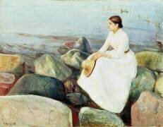 Inger sur la plage (Edvard Munch) - Muzeo.com