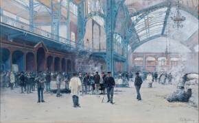 Intérieur de gare (Jacques L'Huillier) - Muzeo.com