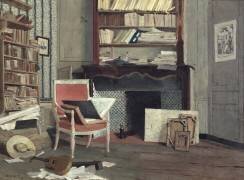 Intérieur de l'étude du docteur X (Jean-Charles Cazin) - Muzeo.com
