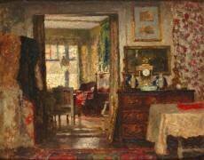 Intérieur. L'atelier du peintre Albert Roelofs (1877-1920) à Scheveningen (Victor Olivier Gilsoul) - Muzeo.com