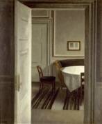 Intérieur, Strandgade, 30 (Vilhelm Hammershoi) - Muzeo.com