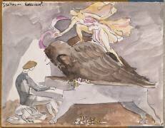 Isadora Duncan avec Walter Rummel au piano (Antoine Bourdelle) - Muzeo.com